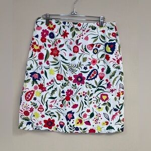 Boden Cotton Floral Print Women's Skirt